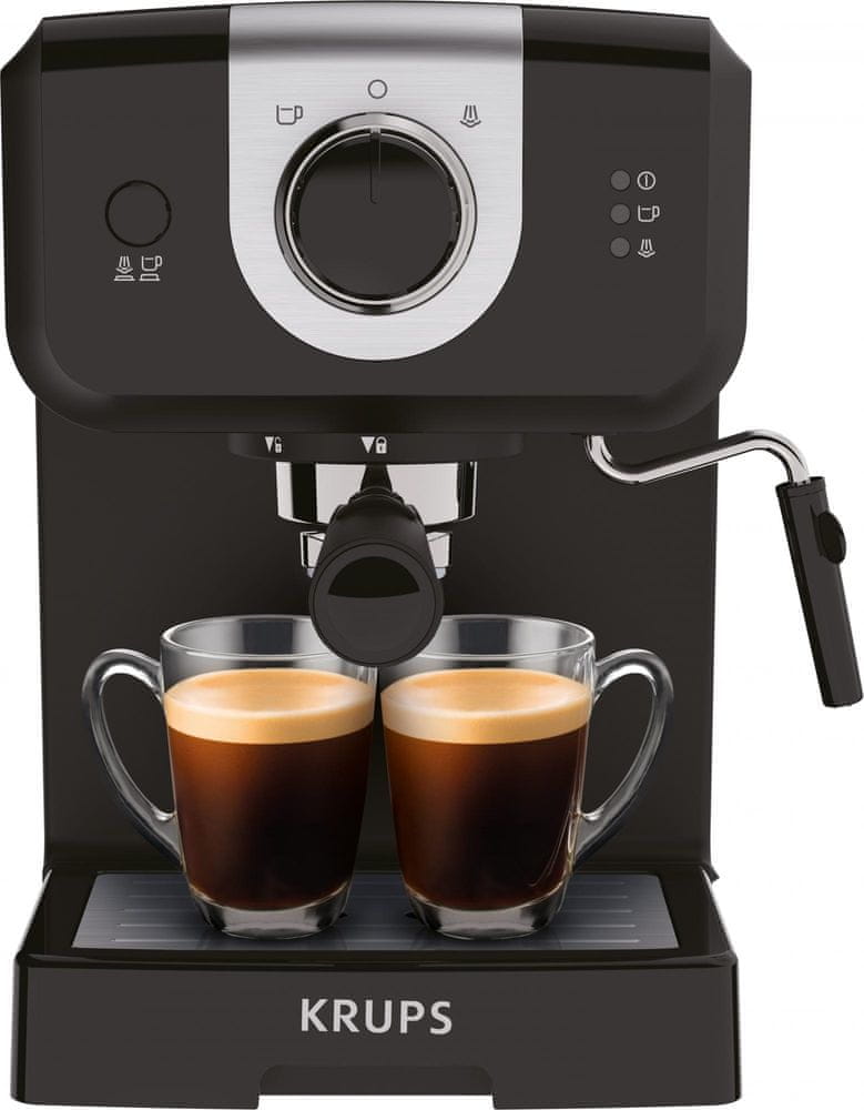 KRUPS pákový kávovar Opio XP320830 čierne